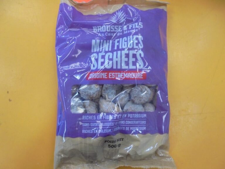 Sachet de mini-figues sechees Brousse et Fils concerne par le rappel du 3 juillet 2026