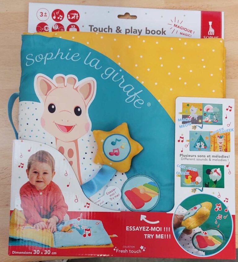 Rappel Sophie la girafe Mon premier livre interactif Touch and Play - visuel officiel RappelConso