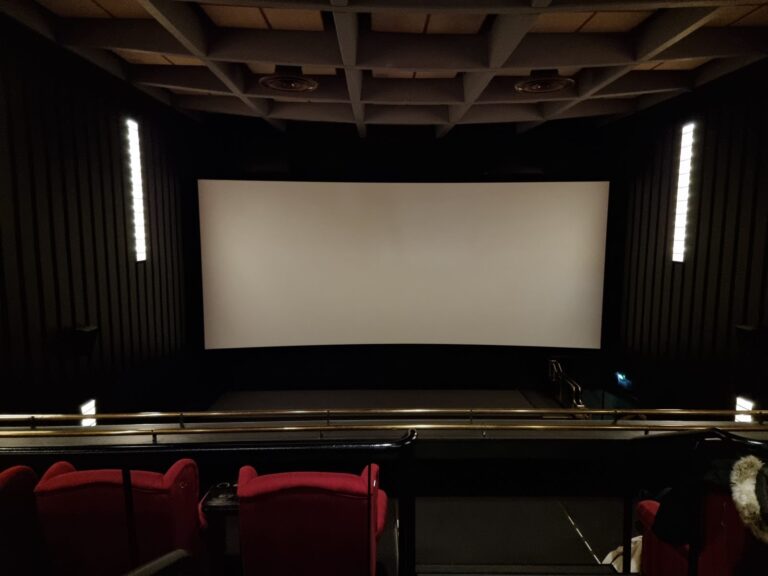 Salle de cinema avant une seance en famille