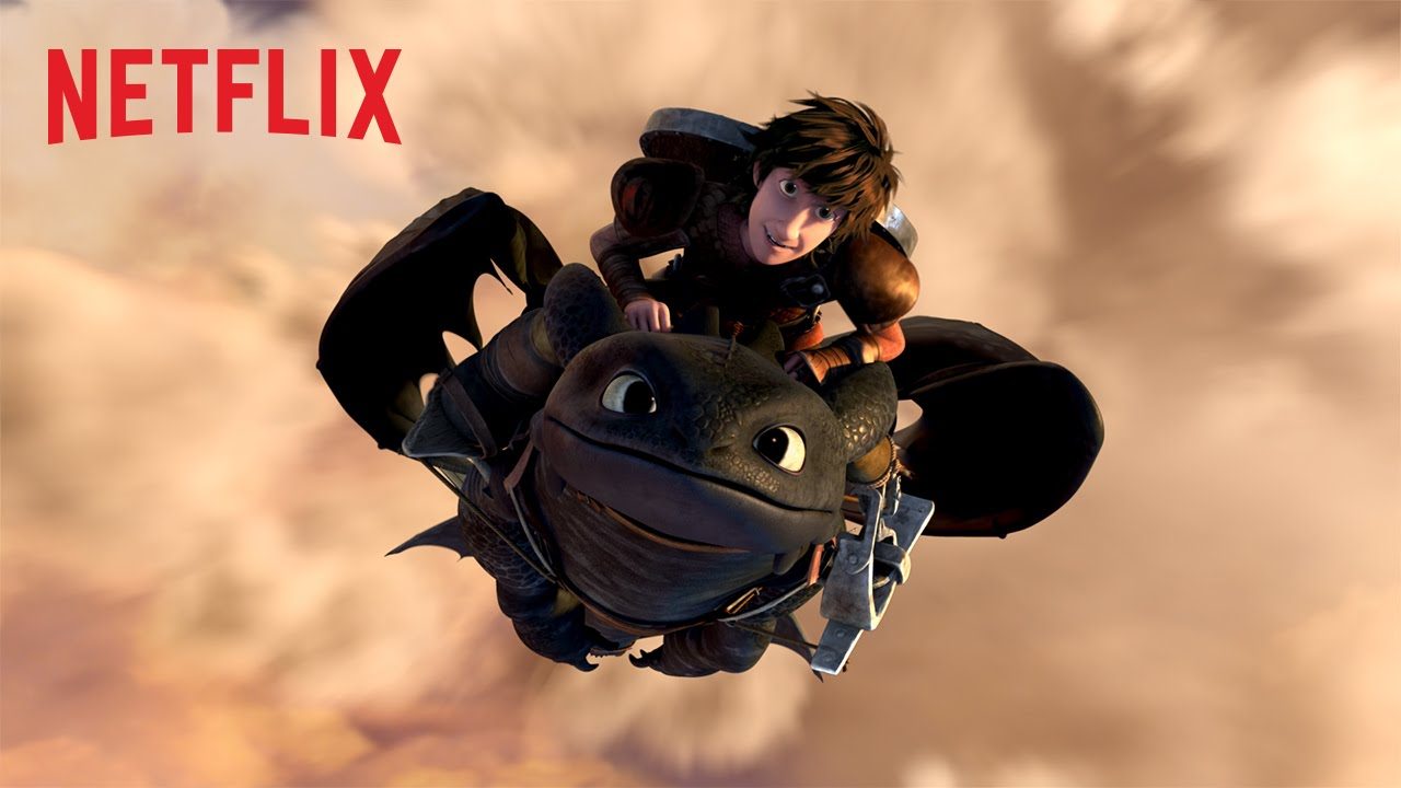 Visuel officiel de l'univers Dragons de DreamWorks, disponible sur Netflix.