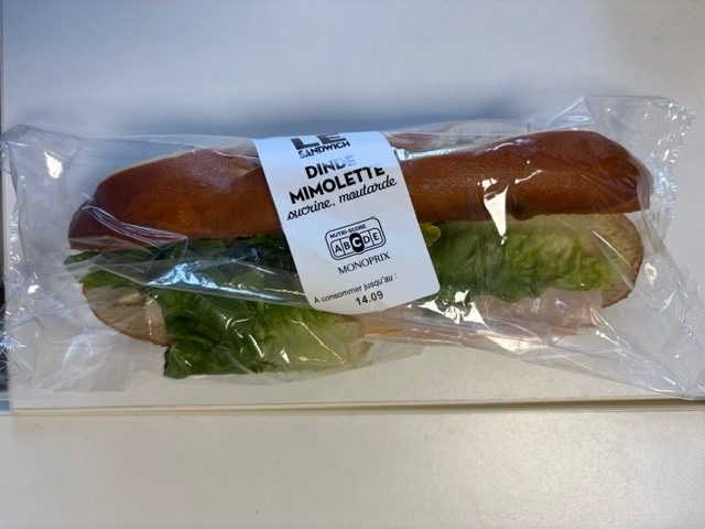 Photo officielle du produit rappele : moricette dinde-mimolette 205 g de la marque Daily Monop vendue chez Monoprix.